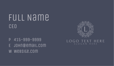 Classy Mandala Letter Business Card Image Preview