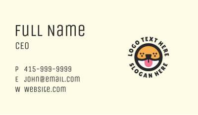 Puppy Veterinary Mascot Business Card Image Preview