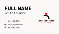 Skull Pistol Weapon Business Card Preview