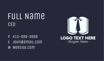 Employee's Manual Business Card Image Preview