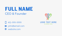 Family Charity Line Art  Business Card Preview