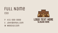 Ancient Turret Fortress  Business Card Image Preview