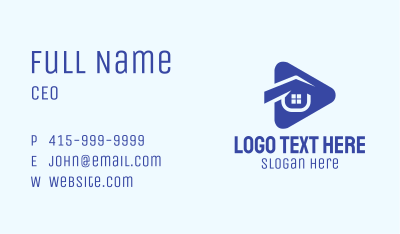 House Media Player Business Card Image Preview