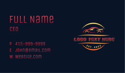 Auto Car Garage Business Card Image Preview