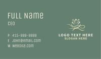 Back Massage Lotus Business Card Image Preview