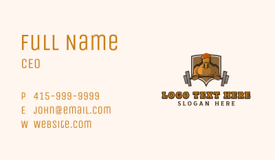 Military Training Gym Business Card Image Preview