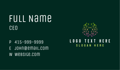 Technology Brain Software Business Card Image Preview