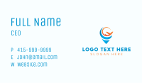 Pin Airplane Tourism Business Card Image Preview