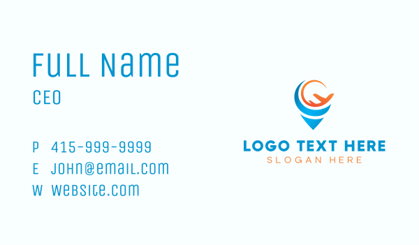 Pin Airplane Tourism Business Card Design Image Preview