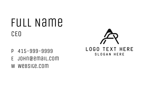 Generic Studio Letter A Business Card Design Image Preview