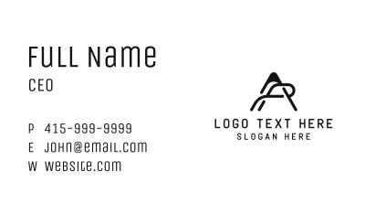 Generic Studio Letter A Business Card Image Preview