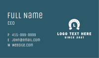 Lucky Horseshoe Letter Business Card Image Preview