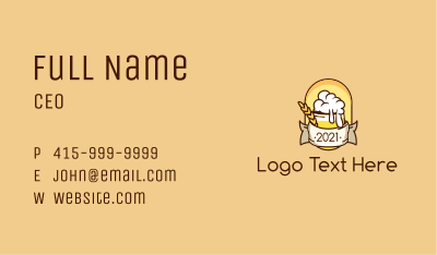 Beer Booze Banner Business Card Image Preview