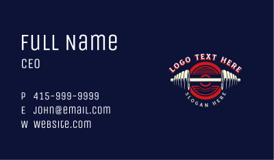 Fitness Gym Trainer Business Card Image Preview