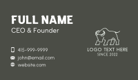 Wild Ox Bull Fighter Business Card Preview