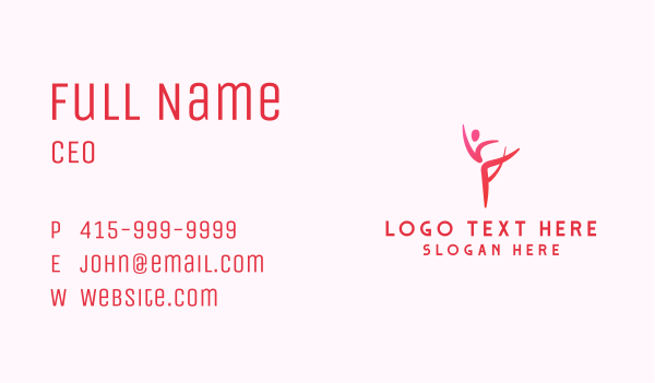 Athlete Dancer Skate Gymnast Business Card Design Image Preview