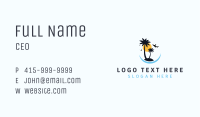 Tropical Island Tourism Business Card Image Preview