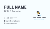 Tropical Island Tourism Business Card Preview