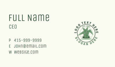 Grass Landscape Maintenance Business Card Image Preview