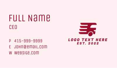 Bus Express Transport Business Card Image Preview