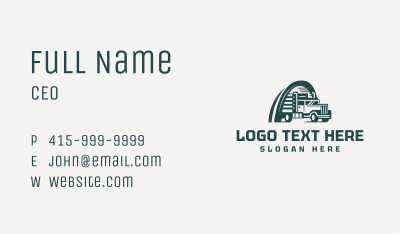 Trucking Arc Logistics Business Card Image Preview