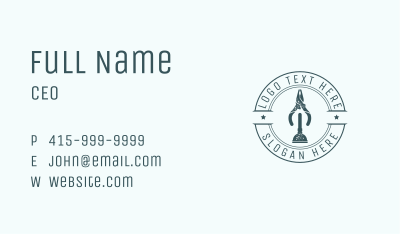 Pliers Plunger Tool Badge Business Card Image Preview