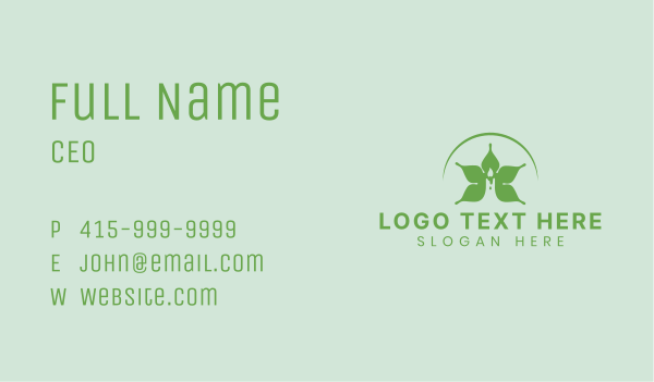 Eco Light Candle Business Card Design Image Preview