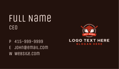 Brick Trowel Construction Business Card Image Preview