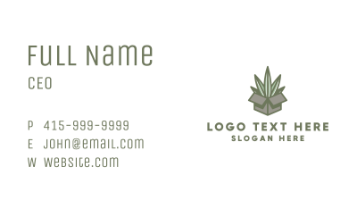 Marijuana Leaf Box Business Card Image Preview