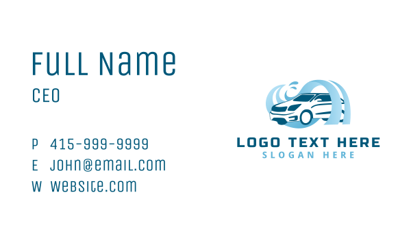 Car Wash Vehicle Cleaning  Business Card Design Image Preview