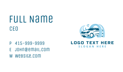 Car Wash Vehicle Cleaning  Business Card Image Preview