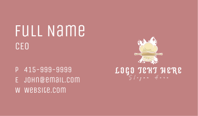 Toque Rolling Pin Chef Business Card Image Preview