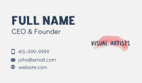 Fun Brush Stroke Wordmark Business Card Image Preview