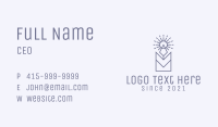 Geometric Blue Candle  Business Card Image Preview