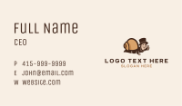 Human Snail Mascot  Business Card Image Preview