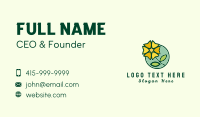 Daffodil Flower Garden Business Card Design