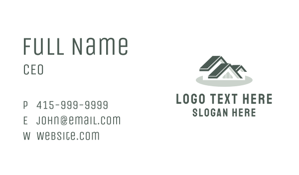 House Roof Realty Business Card Design Image Preview