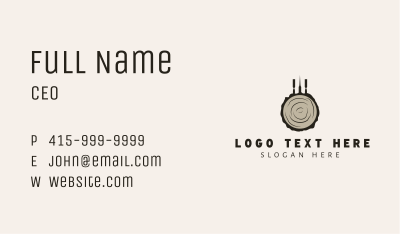 Lumber Wood Carving Tools Business Card Image Preview