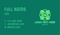 Green Mint Flower Business Card Image Preview