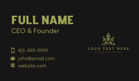 Organic Marijuana Leaf Business Card Preview