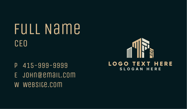 City Building Property  Business Card Design Image Preview