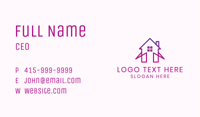 Simple Residential Home Business Card Image Preview