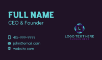 Technology Cyber App Business Card Preview