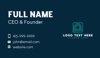 Ocean Aqua Waves Business Card Preview