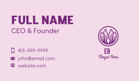 Violet Flower Petals  Business Card Image Preview
