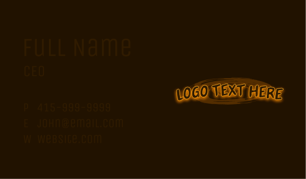 Graffiti Wall Paint Wordmark Business Card Design Image Preview