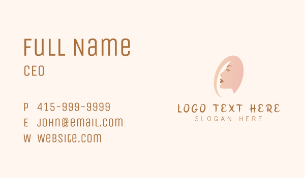 Beauty Face Cosmetics Business Card Design Image Preview