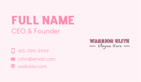 Pink Enterprise Wordmark Business Card Image Preview