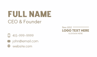 Generic Modern Wordmark Business Card Image Preview