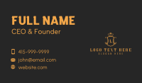 Royalty Crown Shield Business Card Design
